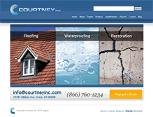 Tablet Screenshot of courtneyinc.com